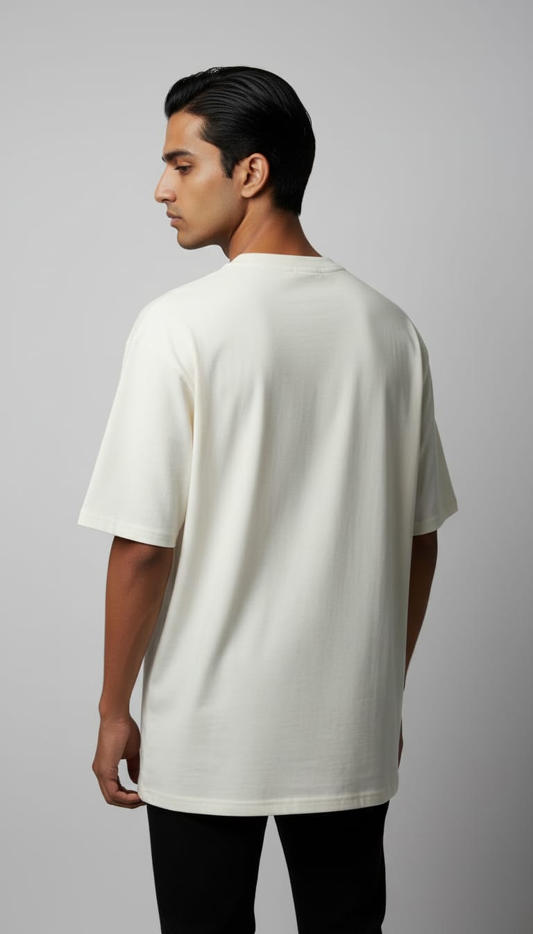 Premuim Quality Amiri Inspired Biker Motorcycle Graphic Oversized T-Shirt - Cream / Green / Blue | Unisex Streetwear Tee